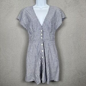 Marine Layer Camila Dress Women XS Blue Stripe Beachy Coastal Vacation Resort